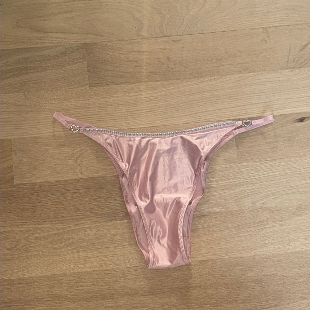 Victoria's Secret Light Pink Satin Bikini Bottom